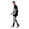 Playing Card Suits White And Black Print Men's Pajamas-grizzshop