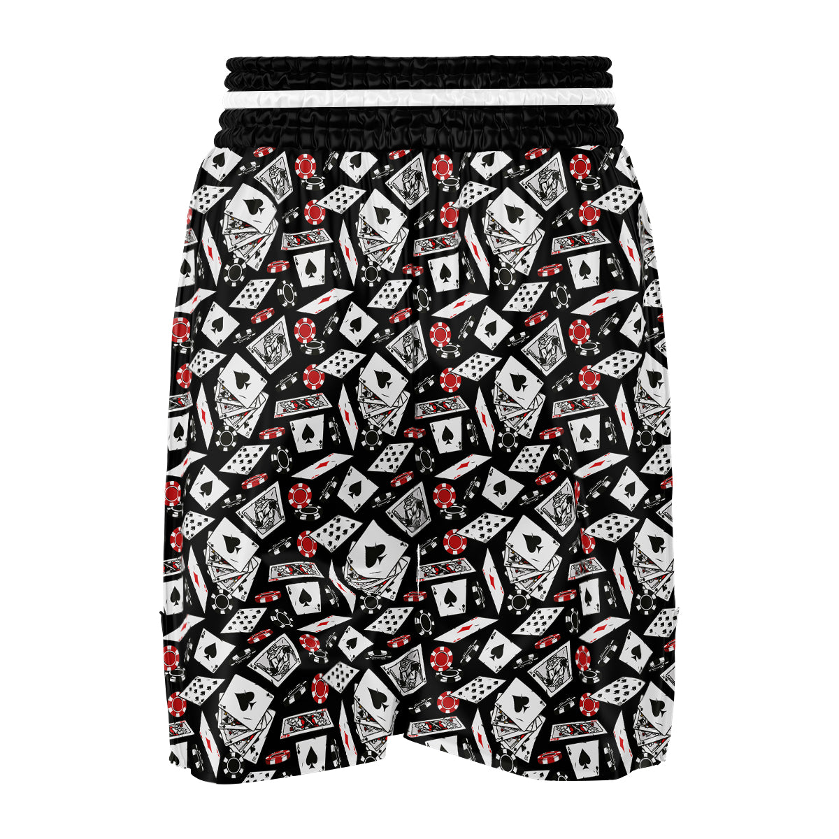 Playing Cards Ace Print Pattern Boxing Shorts-grizzshop