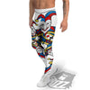 Playing Cards Joker Print Men's Leggings-grizzshop