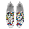 Playing Cards Joker Print White Athletic Shoes-grizzshop