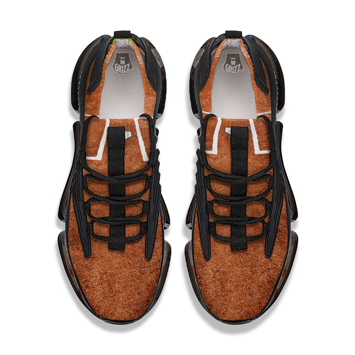 Playing Field Softball Print Black Gym Shoes-grizzshop