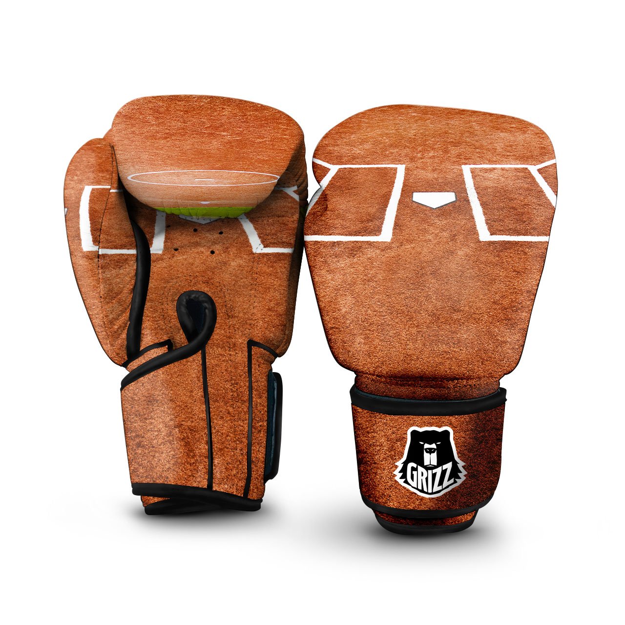 Playing Field Softball Print Boxing Gloves-grizzshop