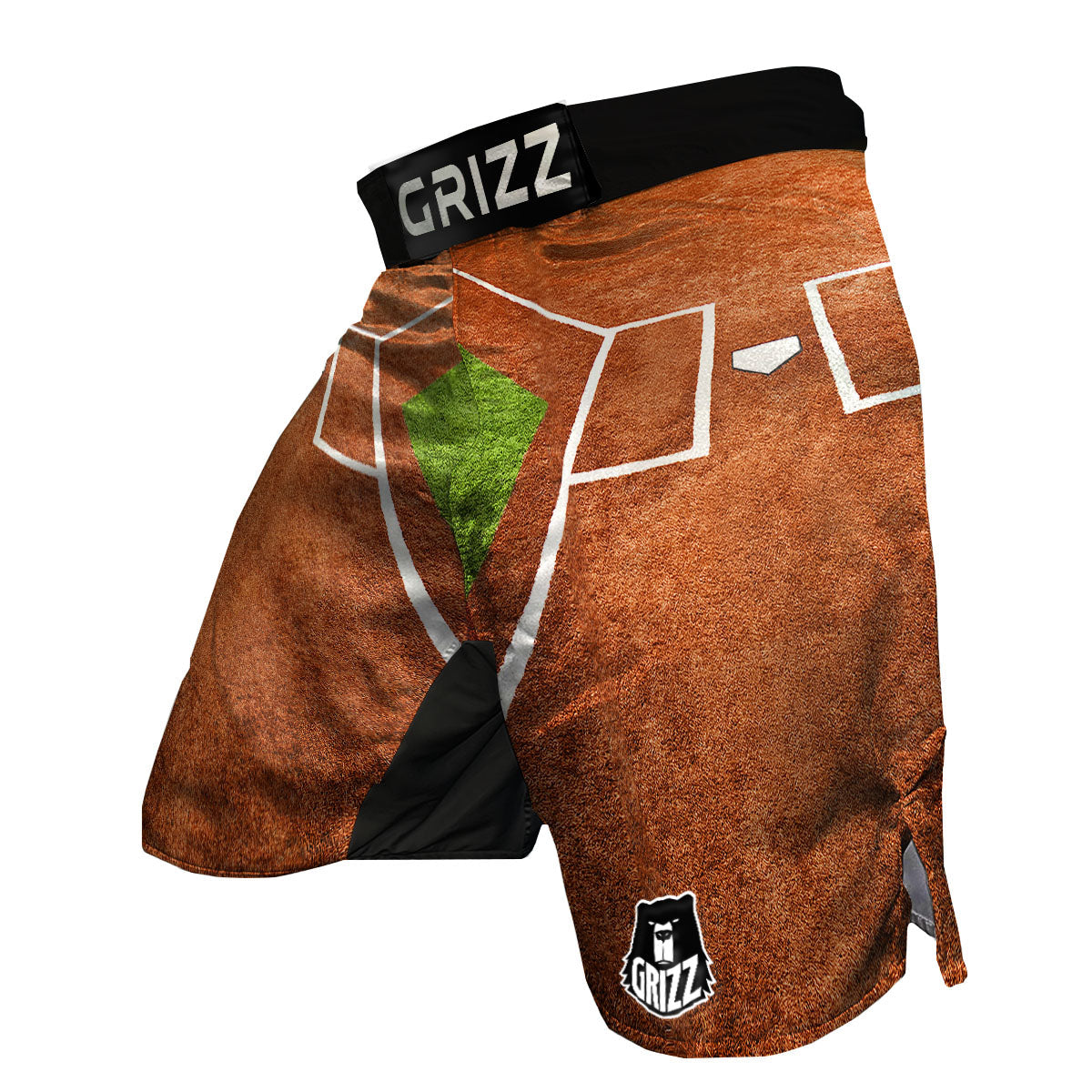 Playing Field Softball Print MMA Shorts-grizzshop