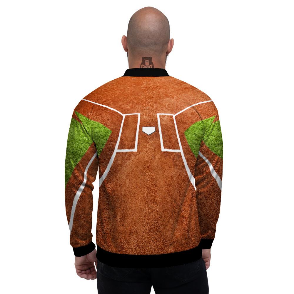 Playing Field Softball Print Men's Bomber Jacket-grizzshop