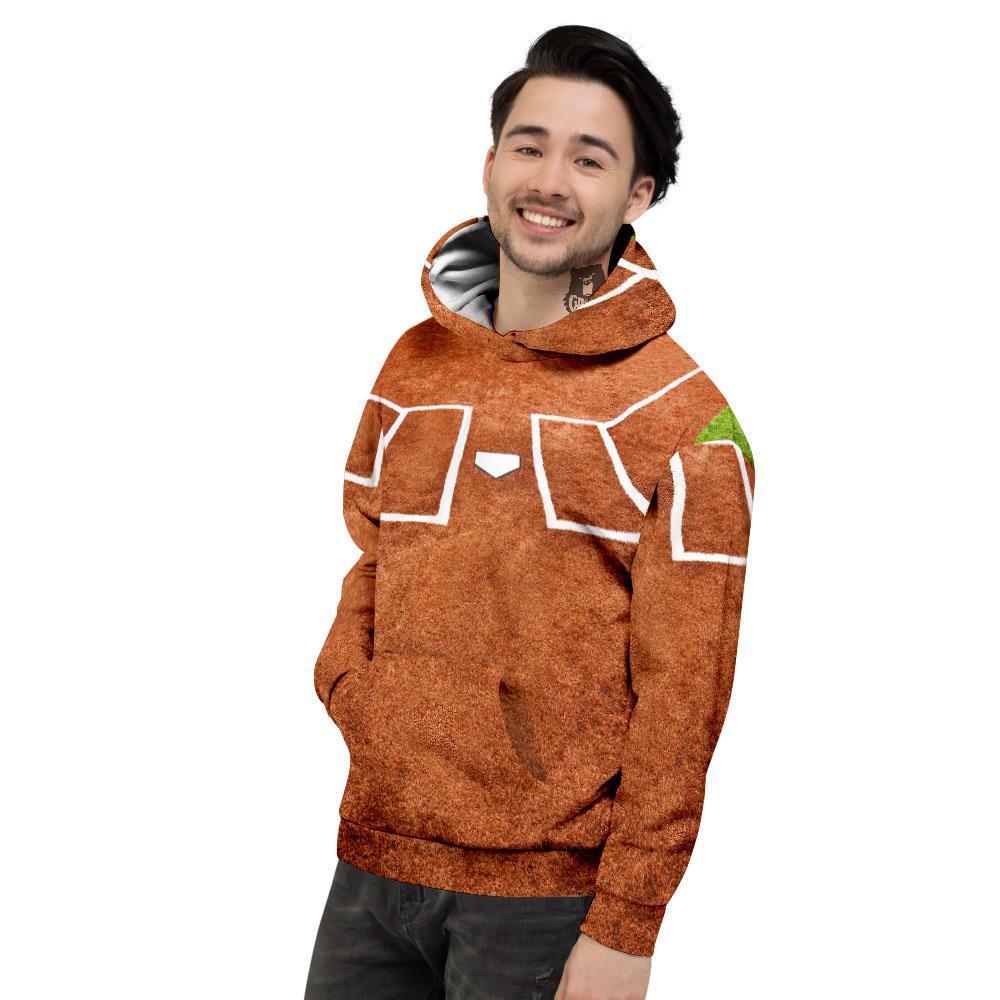 Playing Field Softball Print Men's Hoodie-grizzshop