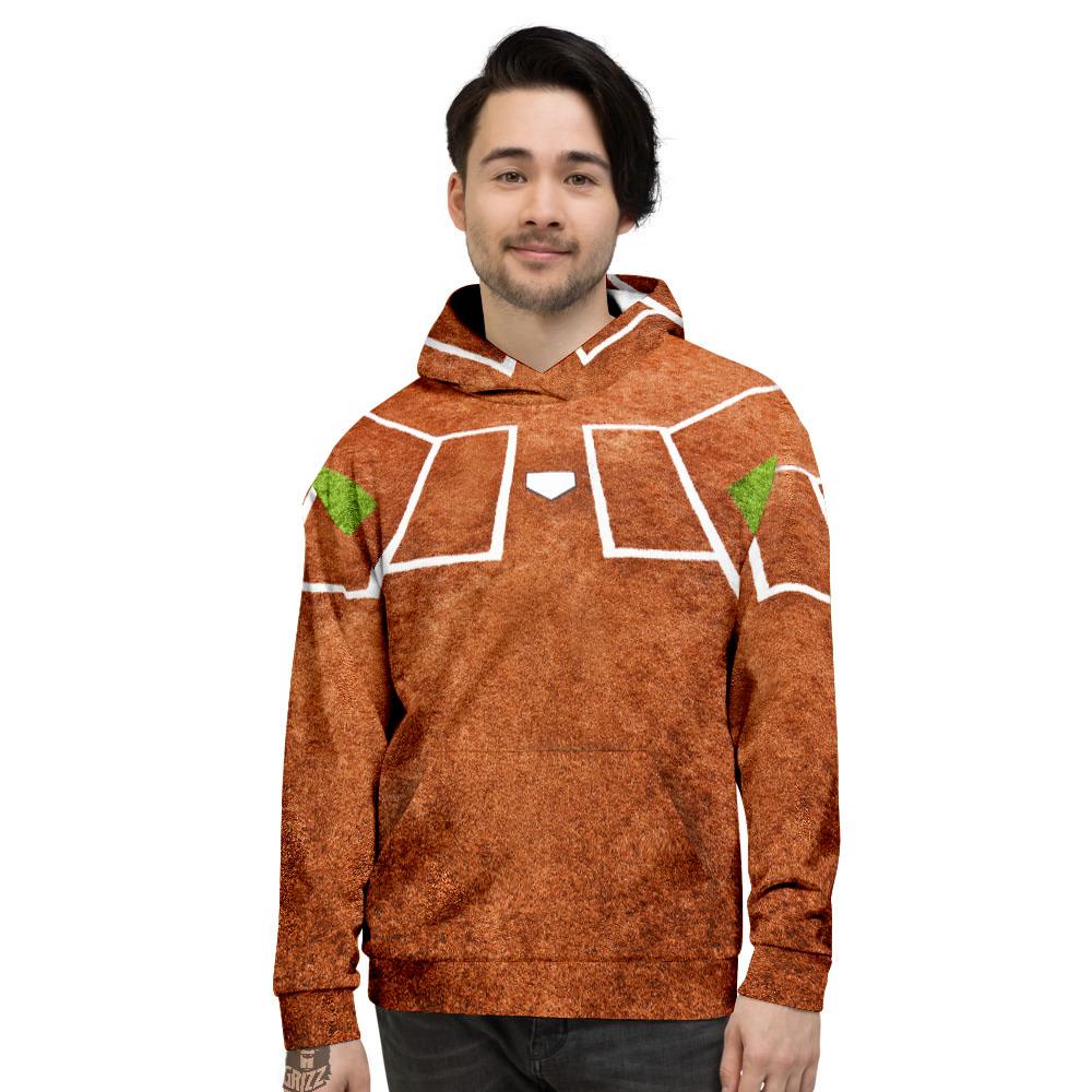 Playing Field Softball Print Men's Hoodie-grizzshop