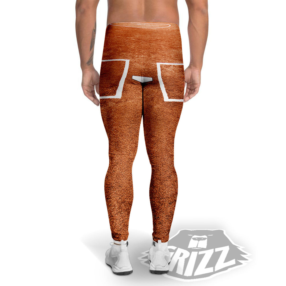 Playing Field Softball Print Men's Leggings-grizzshop