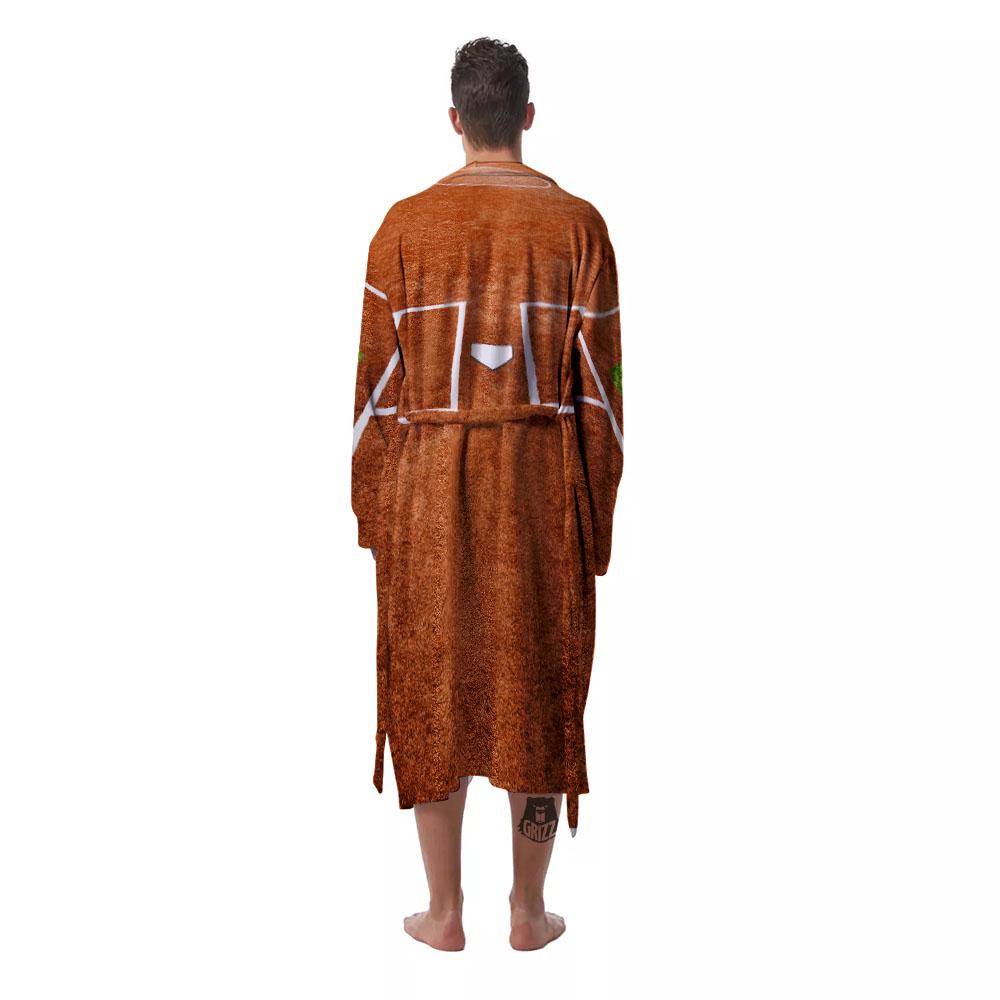 Playing Field Softball Print Men's Robe-grizzshop