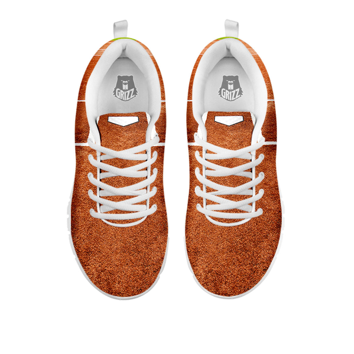 Playing Field Softball Print White Sneaker-grizzshop