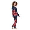 Plumeria Flower Pink Print Women's Pajamas-grizzshop