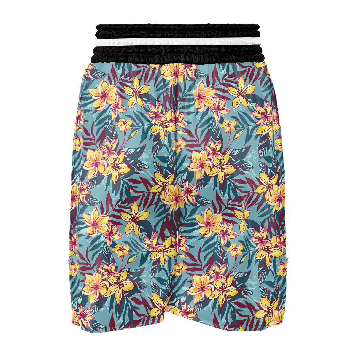 Plumeria Frangipani Tropical Print Pattern Boxing Shorts-grizzshop