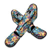 Plumeria Frangipani Tropical Print Pattern Muay Thai Shin Guards-grizzshop