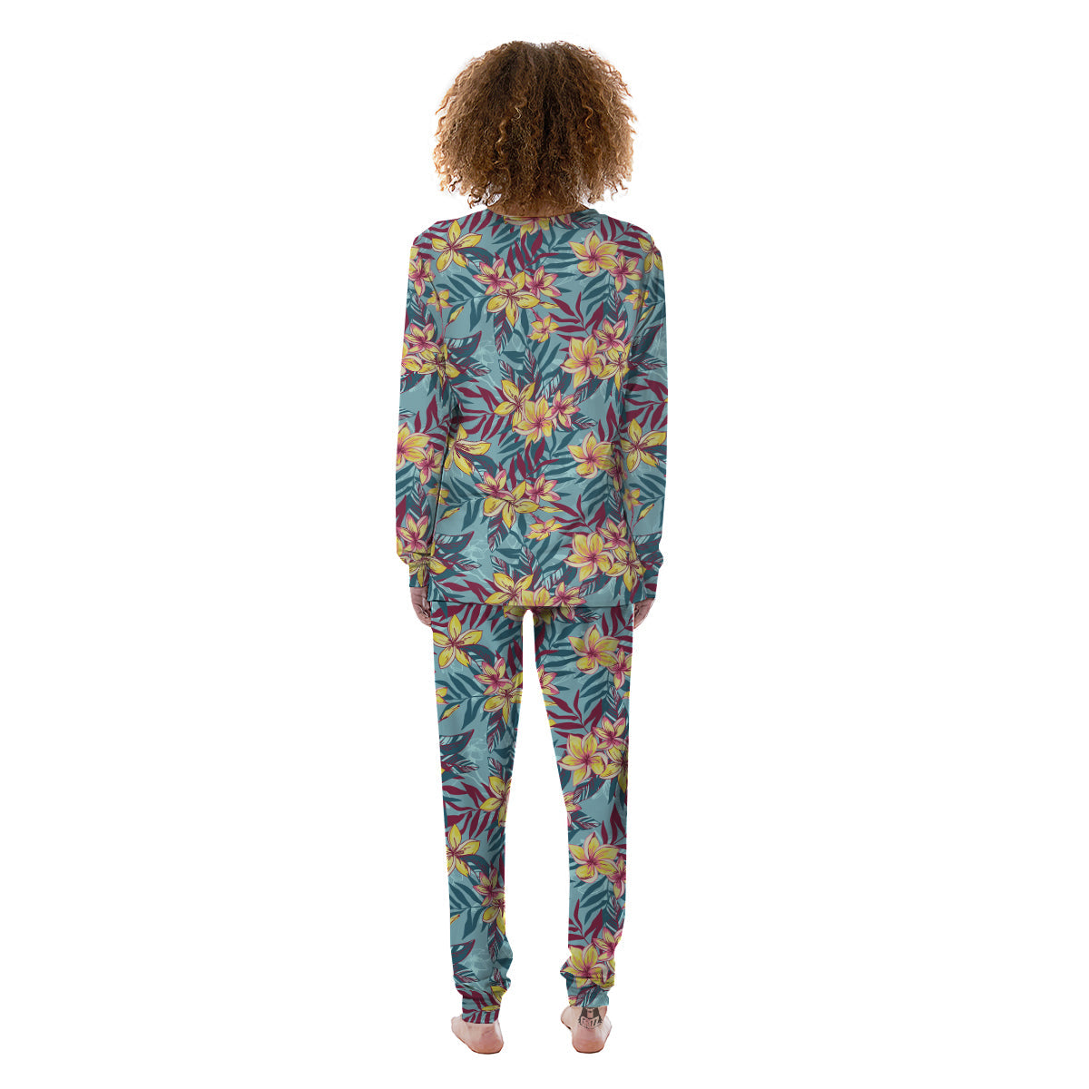 Plumeria Frangipani Tropical Print Pattern Women s Pajamas