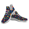 Poinsettia Merry Christmas Print Pattern White Athletic Shoes-grizzshop