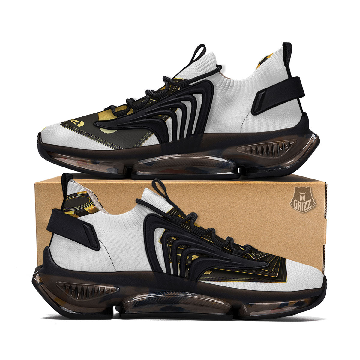 Poker Cards Print Black Gym Shoes-grizzshop