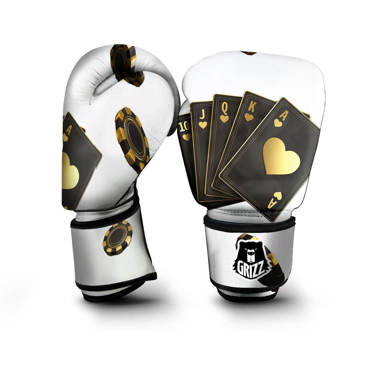 Poker Cards Print Boxing Gloves-grizzshop