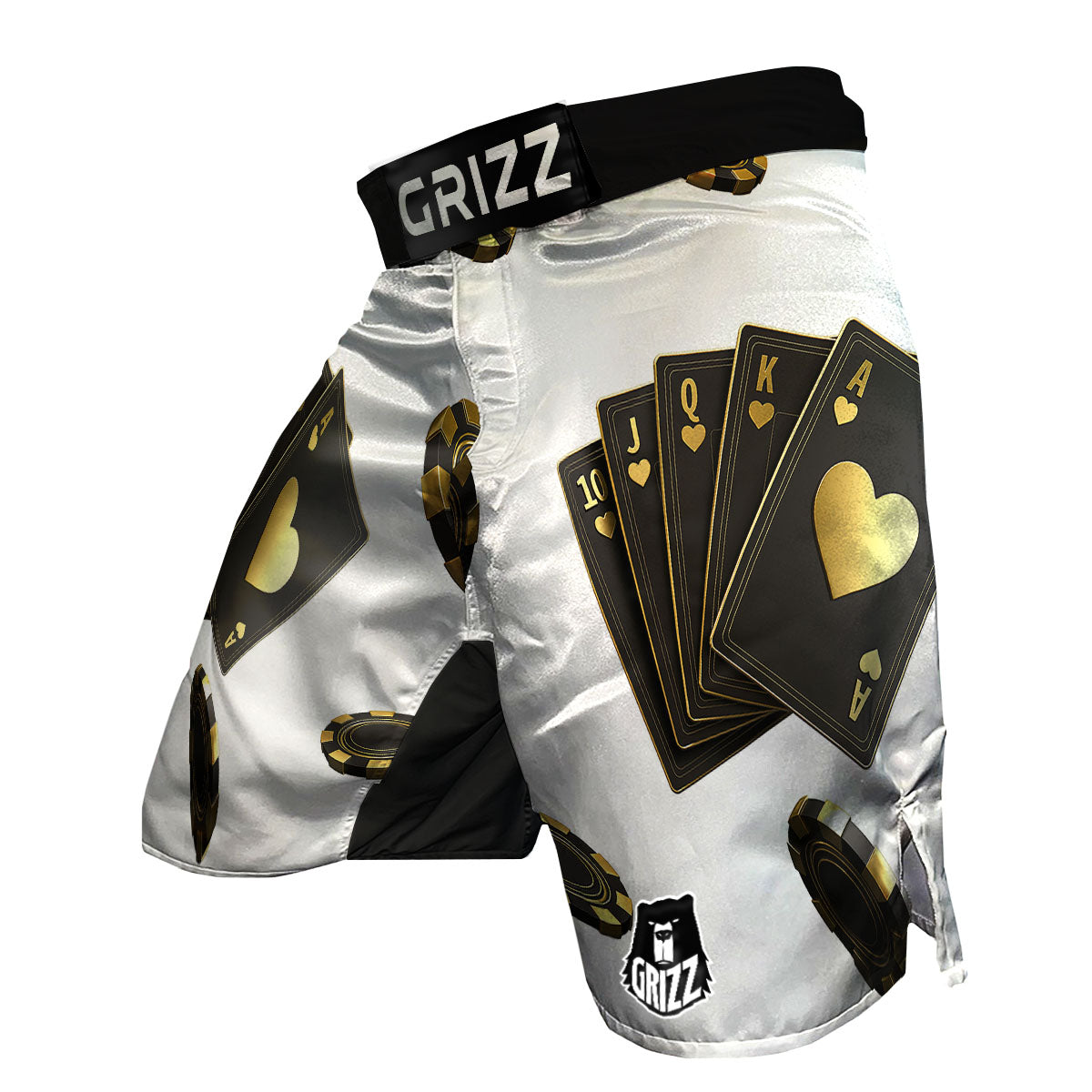 Poker Cards Print MMA Shorts-grizzshop