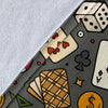 Poker Casino Pattern Print Blanket-grizzshop
