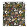 Poker Casino Pattern Print Duvet Cover Bedding Set-grizzshop