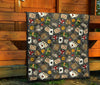 Poker Casino Pattern Print Quilt-grizzshop