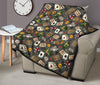 Poker Casino Pattern Print Quilt-grizzshop