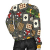 Poker Casino Pattern Print Women's Sweatshirt-grizzshop