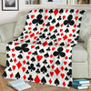 Poker Casino Playing Card Pattern Print Blanket-grizzshop