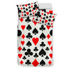 Poker Casino Playing Card Pattern Print Duvet Cover Bedding Set-grizzshop