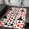 Poker Casino Playing Card Pattern Print Floor Mat-grizzshop