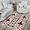 Poker Casino Playing Card Pattern Print Floor Mat-grizzshop