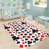 Poker Casino Playing Card Pattern Print Floor Mat-grizzshop