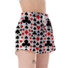 Poker Casino Playing Card Pattern Print Women's Shorts-grizzshop