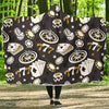 Poker Casino Print Pattern Hooded Blanket-grizzshop