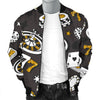 Poker Casino Print Pattern Men's Bomber Jacket-grizzshop