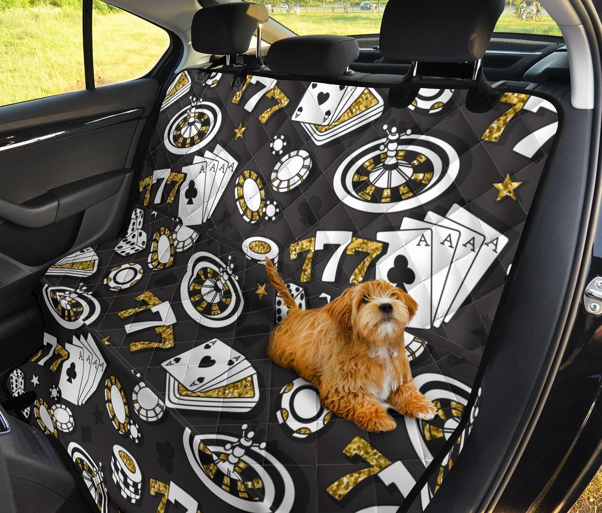 Poker Casino Print Pattern Pet Car Seat Cover-grizzshop