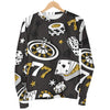 Poker Casino Print Pattern Women's Sweatshirt-grizzshop