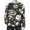 Poker Casino Print Pattern Women's Sweatshirt-grizzshop