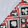 Poker Playing Card Casino Pattern Print Blanket-grizzshop