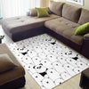 Polar Bear Panda Pattern Print Floor Mat-grizzshop