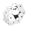 Polar Bear Panda Pattern Print Foldable Umbrella-grizzshop