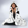 Polar Bear Panda Pattern Print Hooded Blanket-grizzshop