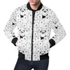 Polar Bear Panda Pattern Print Men's Bomber Jacket-grizzshop