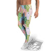 Polar Bear Pastel Print Pattern Men's Leggings-grizzshop