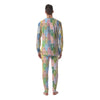 Polar Bear Pastel Print Pattern Men's Pajamas-grizzshop