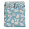 Polar Bear Pattern Print Duvet Cover Bedding Set-grizzshop