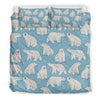 Polar Bear Pattern Print Duvet Cover Bedding Set-grizzshop