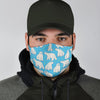 Polar Bear Pattern Print Face Mask-grizzshop