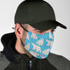 Polar Bear Pattern Print Face Mask-grizzshop