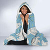 Polar Bear Pattern Print Hooded Blanket-grizzshop