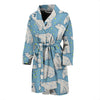 Polar Bear Pattern Print Men Long Robe-grizzshop